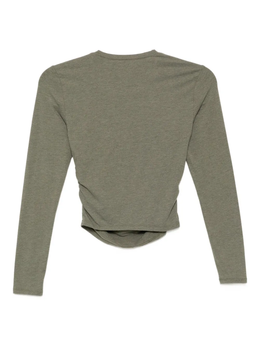 James Perse Jersey top met ruches - Groen
