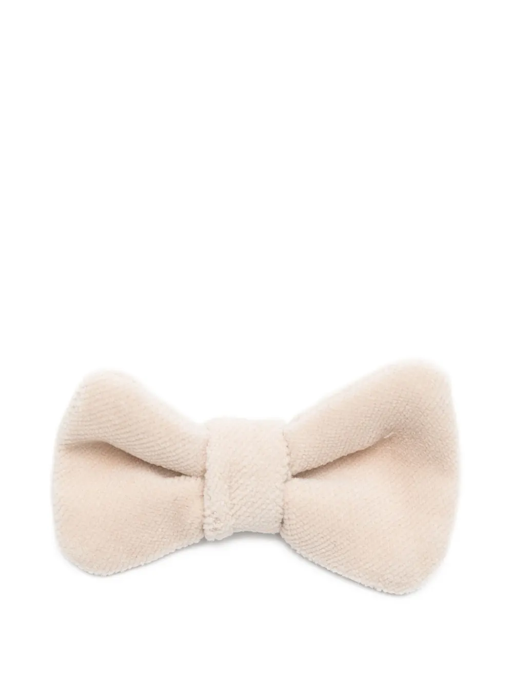 La Stupenderia Fluwelen vlinderdas Beige
