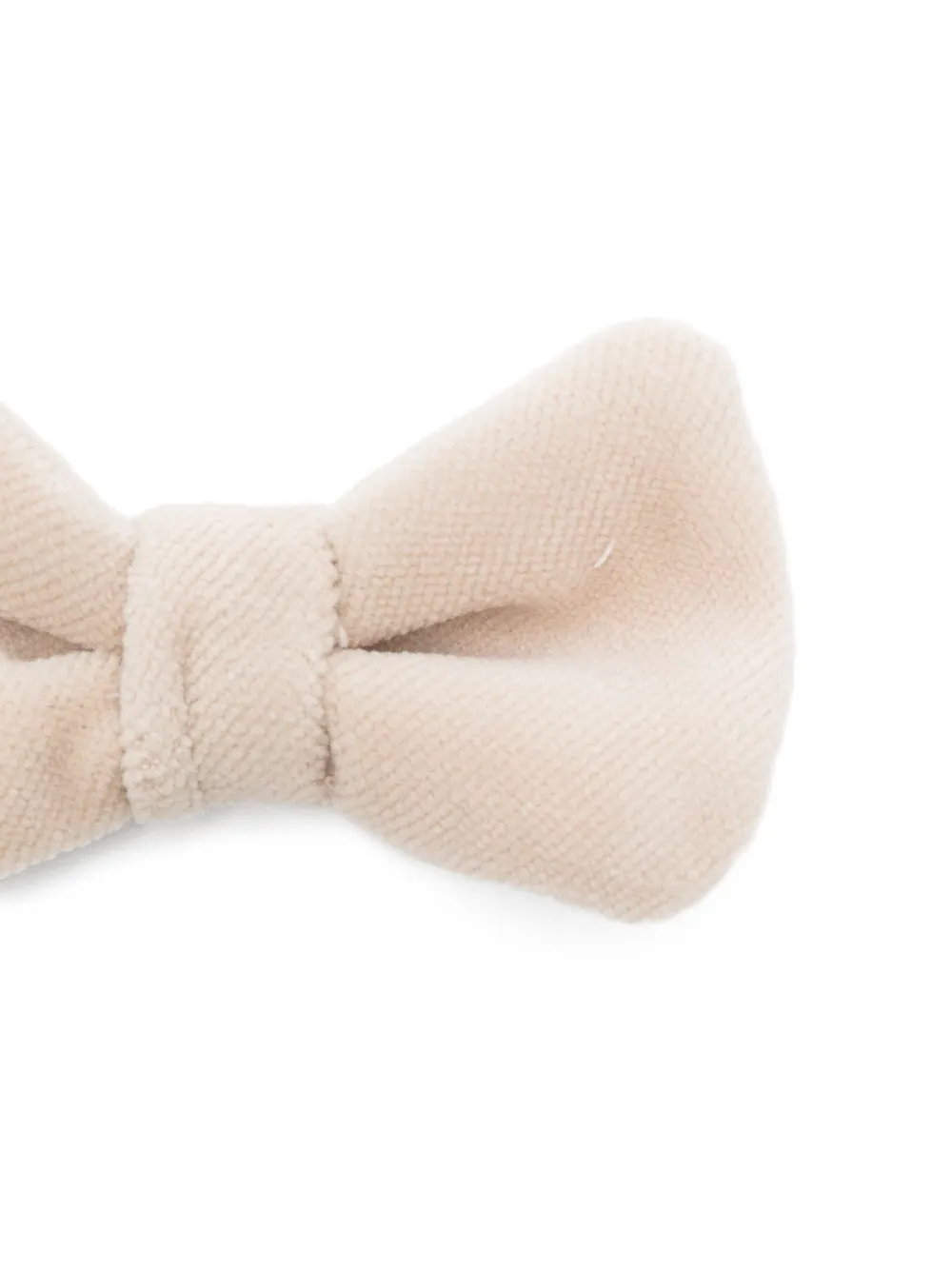 La Stupenderia Fluwelen vlinderdas Beige