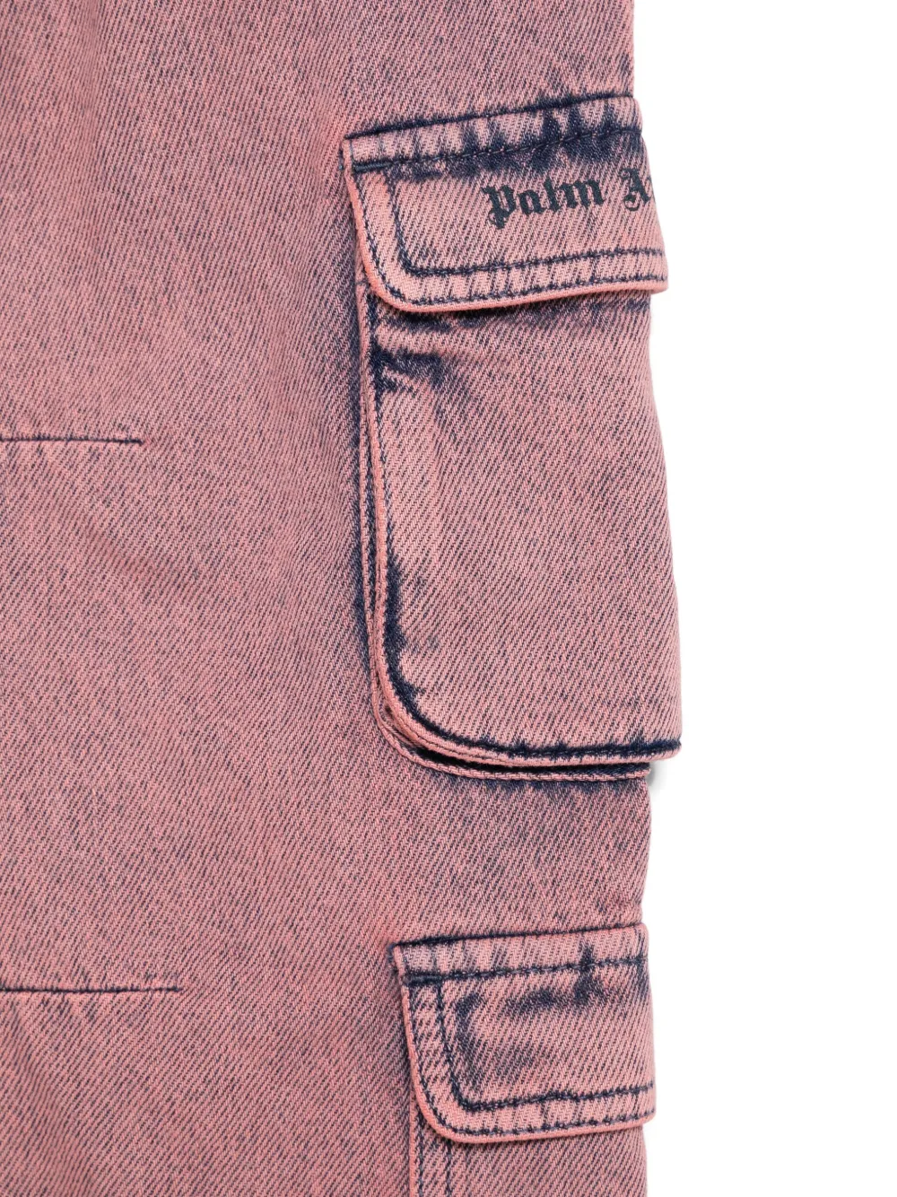 Palm Angels Kids Jeans met cargo zak Roze