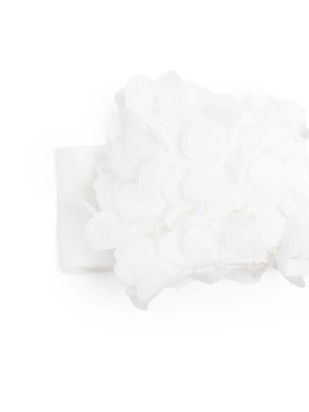La Stupenderia flower-embellished headband - Wit