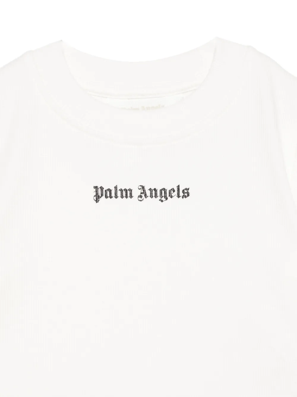 Palm Angels Kids T-shirt met logo Wit