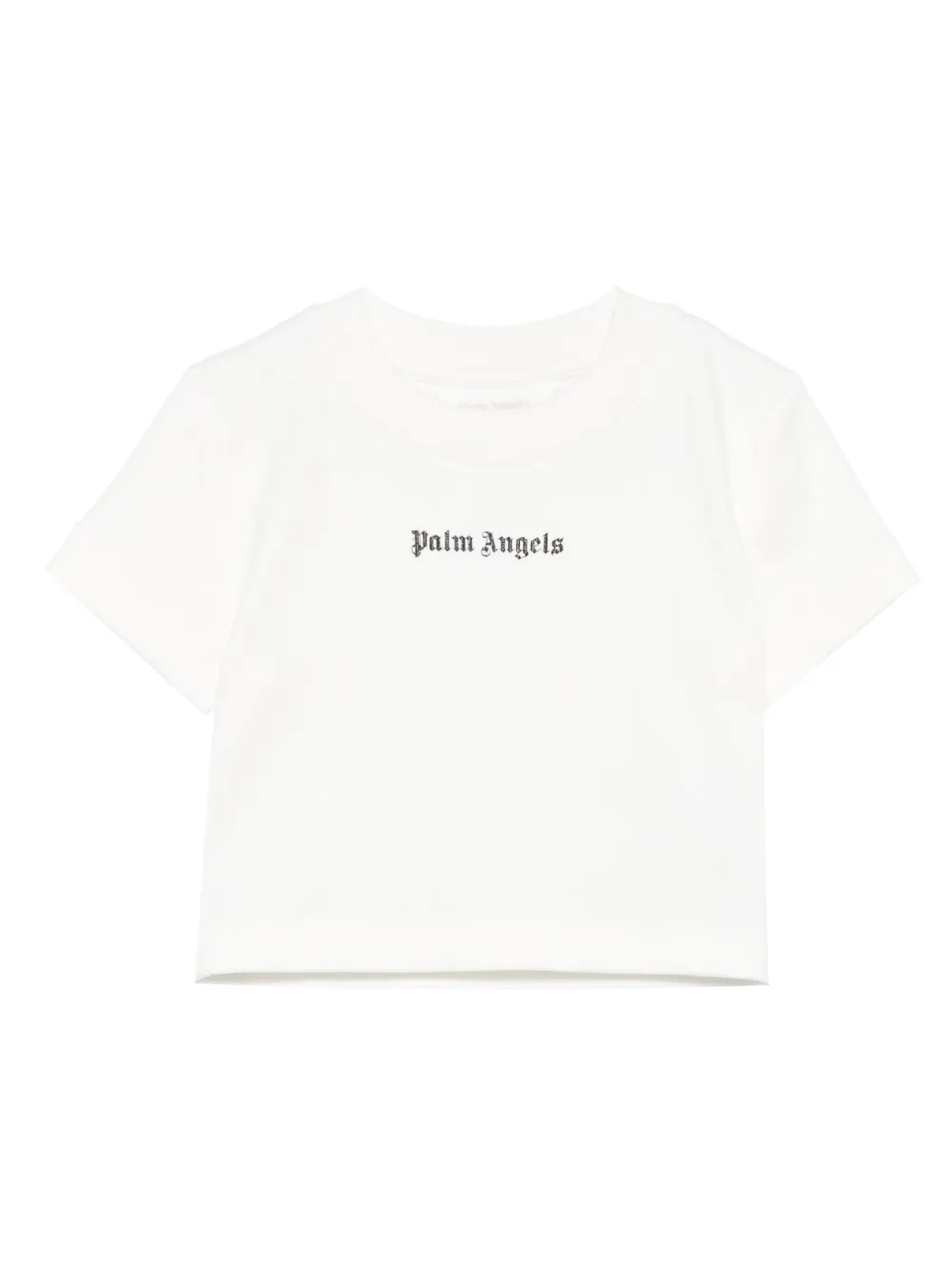 Palm Angels Kids T-shirt met logo Wit