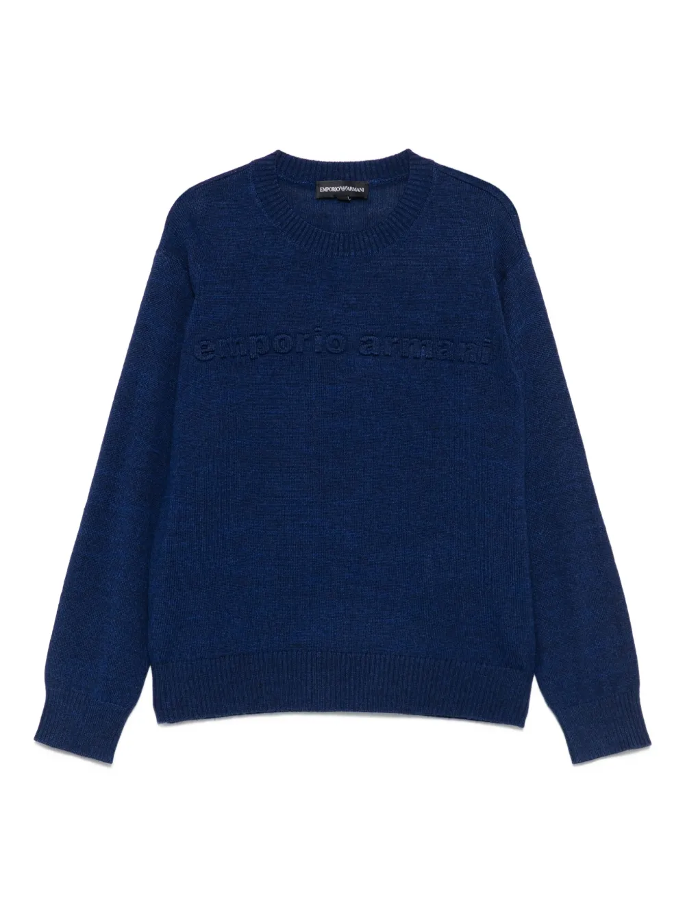 Emporio Ar i Kids Trui met logo Blauw