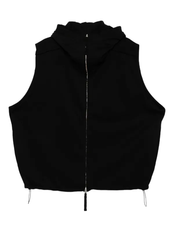 Thom Krom Cotton Sleeveless Jacket | Black | FARFETCH IL