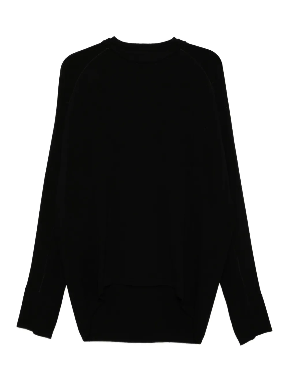 Devoa panelled cotton jumper | Black | Image 1
