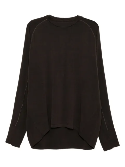 Devoa panelled cotton jumper