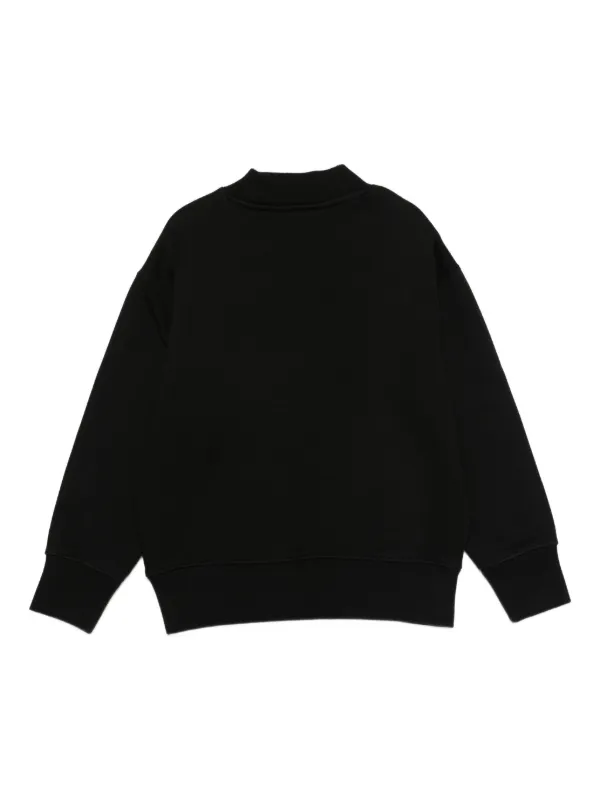 Palm Angels Kids logo-print Sweatshirt | Black | FARFETCH