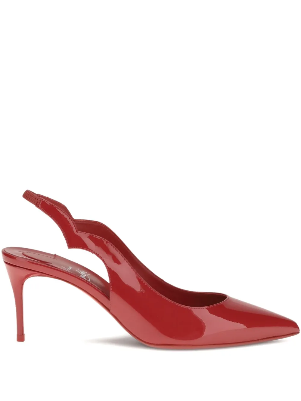 Christian Louboutin escarpins vernis à bride arrière | rouge | Image 1