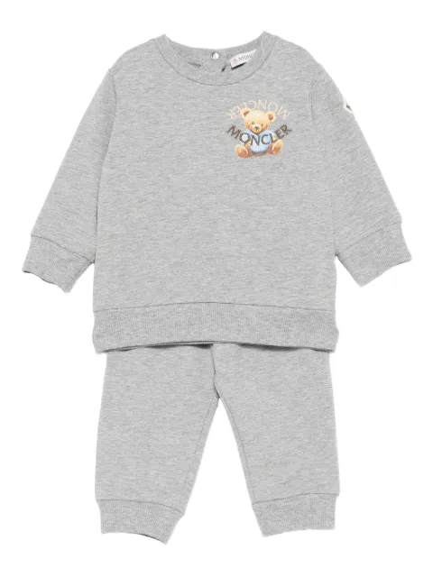 Moncler Enfant embroidered-bear tracksuit