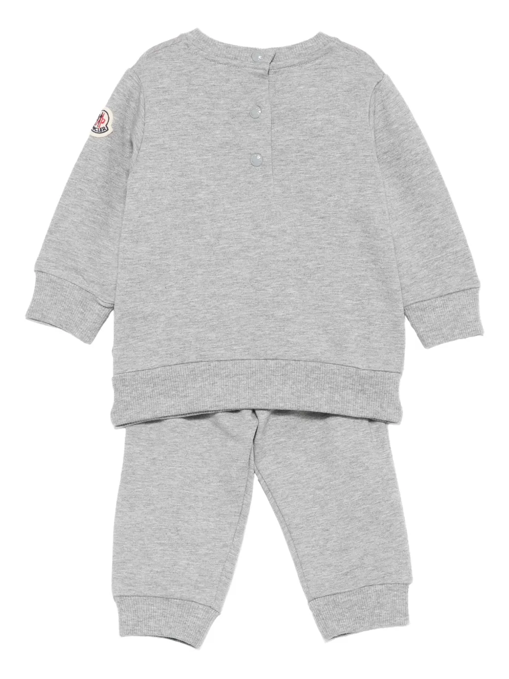 Moncler Enfant Trainingspak met geborduurde beer Grijs