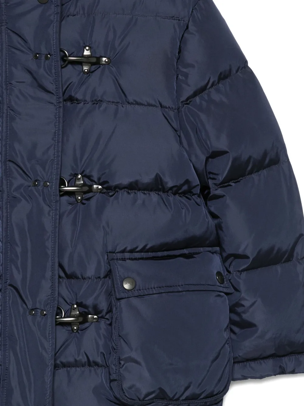 Fay Kids hooded toggle-fastening puffer jacket Blauw