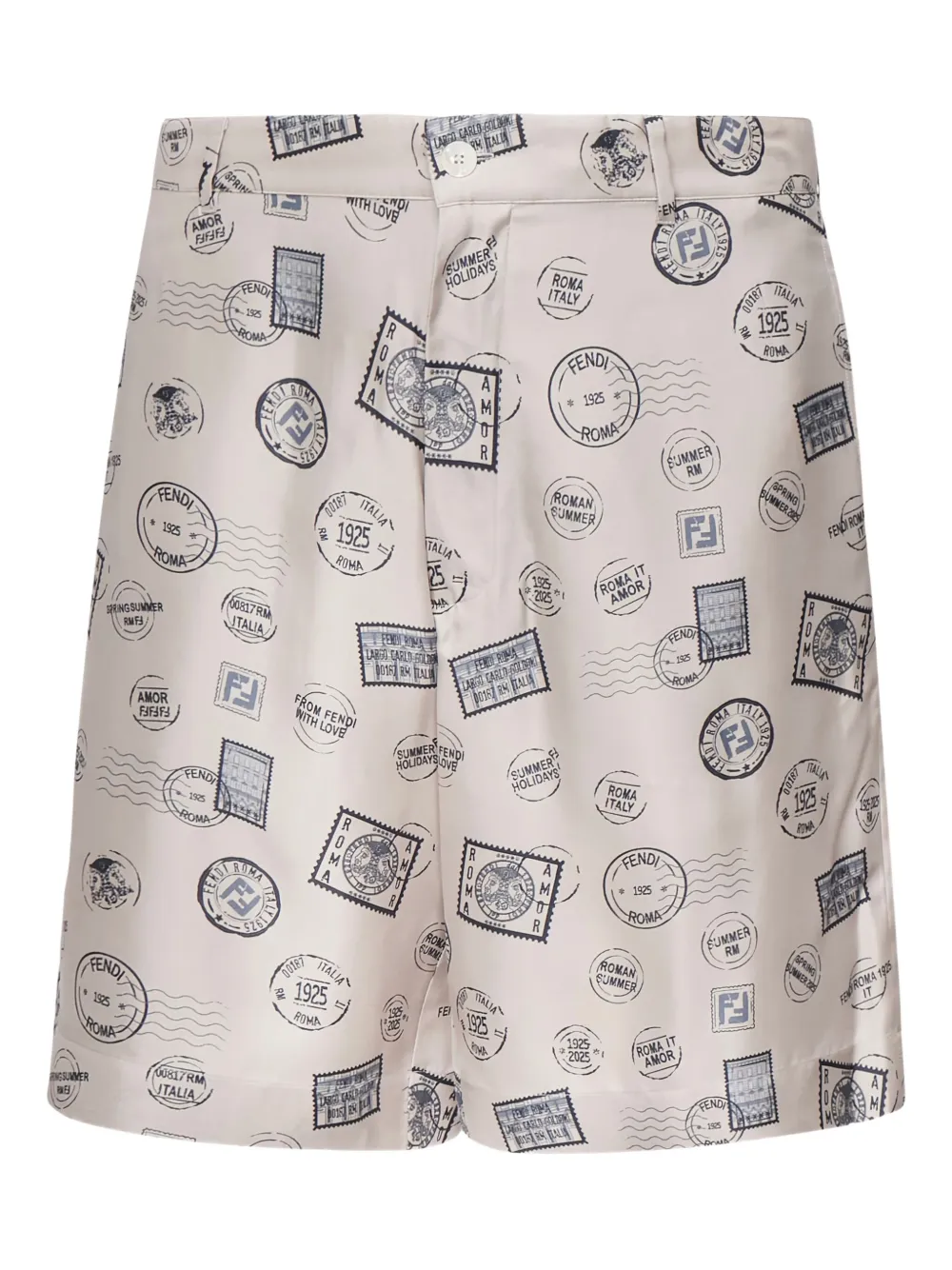 FENDI printed silk shorts Wit