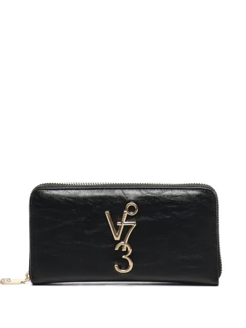 V°73 cartera con placa del logo y cierre