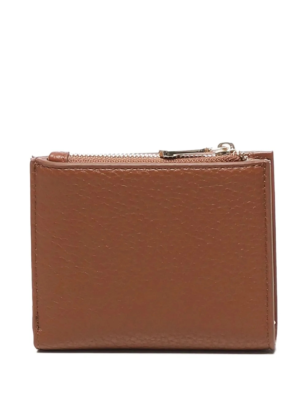 V73 Logo-detail Zip-top Wallet In Brown