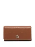 V°73 logo-plaque snap-closure wallet - Brown