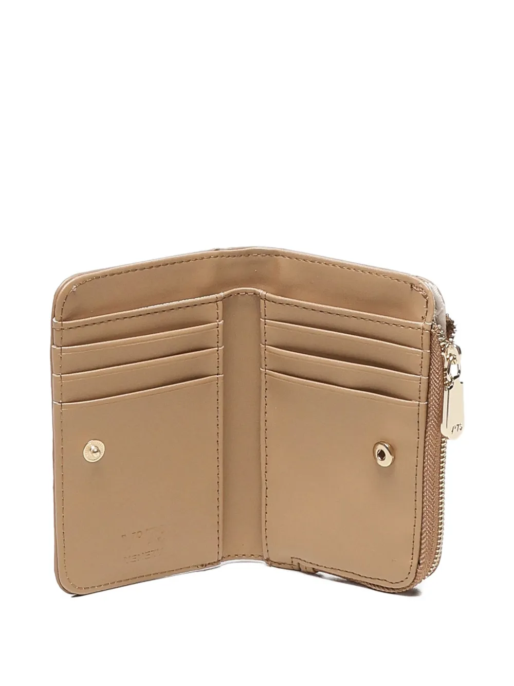 V73 Zip-closure Logo Wallet In Brown