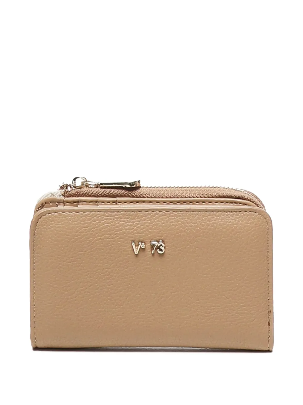 V°73 zip-closure logo wallet | Neutrals | Image 1