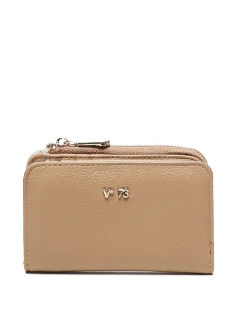 V°73 zip-closure logo wallet