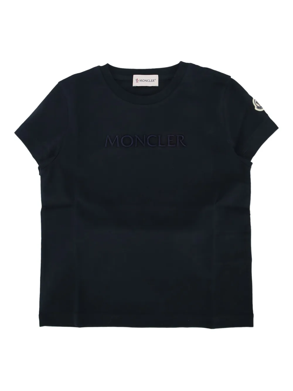 Moncler Enfant logo-embroidered T-shirt | Blue | Image 1