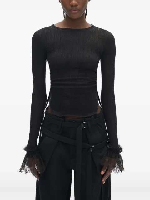 Ann Demeulemeester lace-detail top
