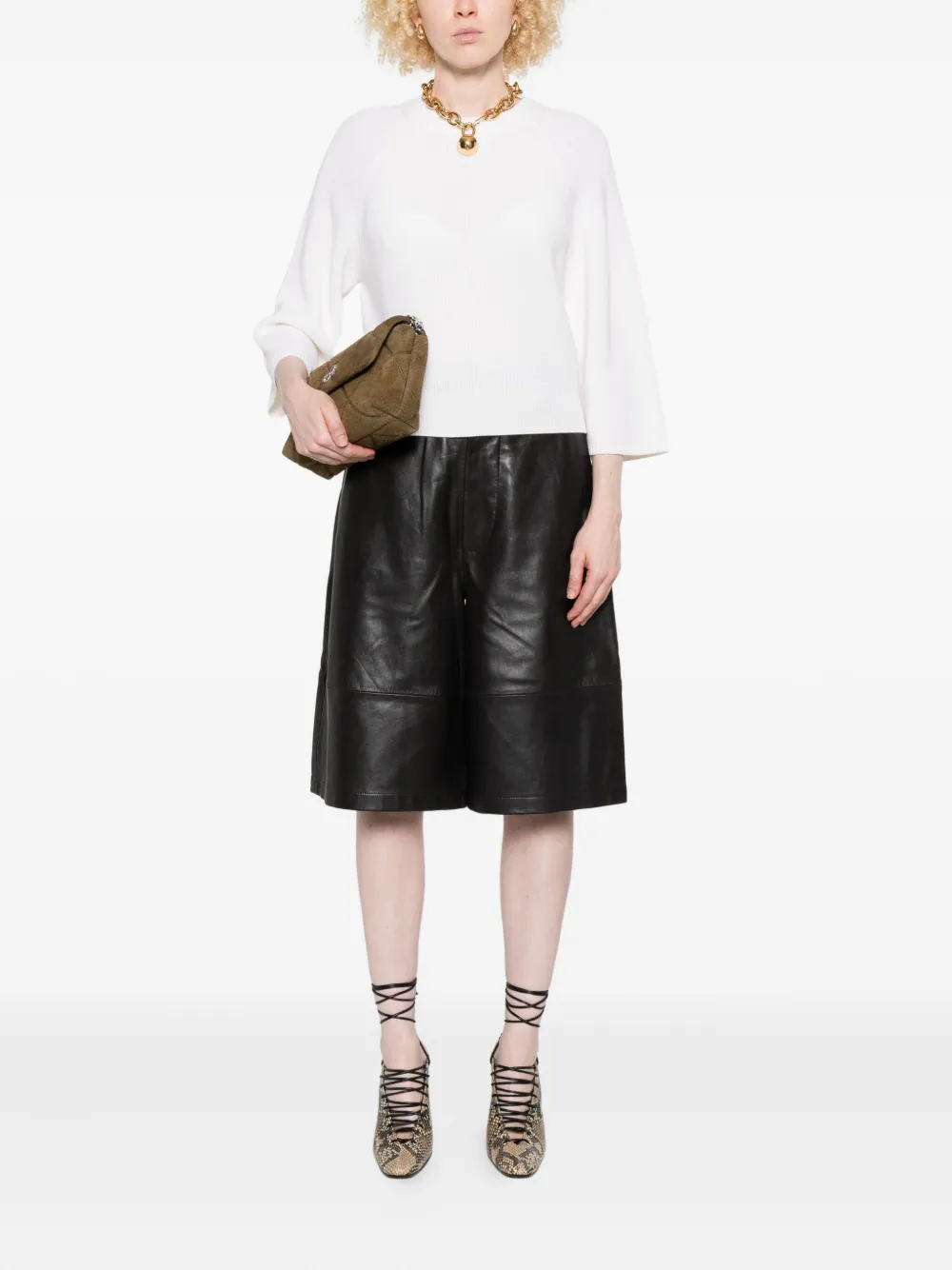 Forte Forte Ribbed Sweater In White