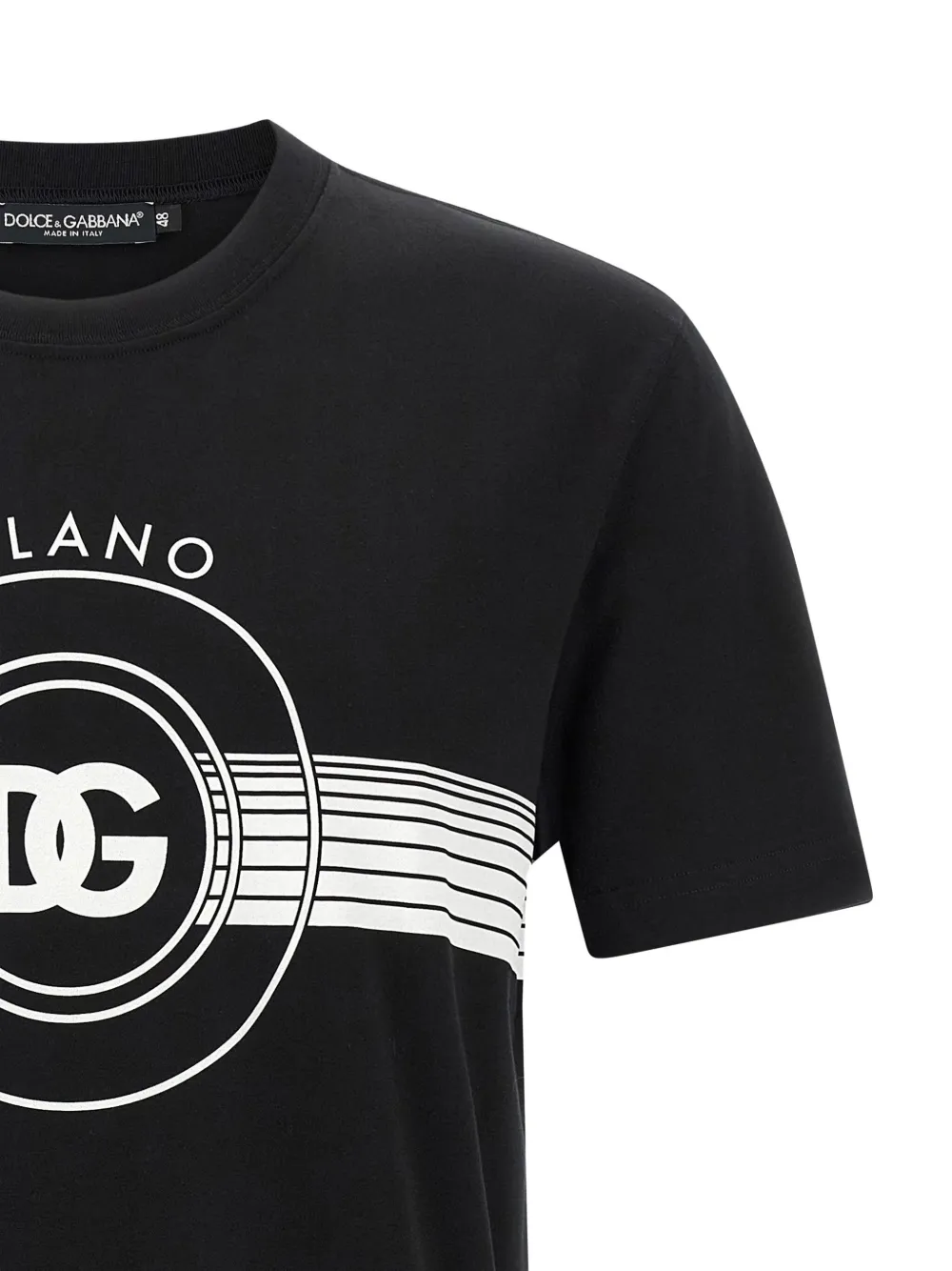 Dolce & Gabbana T-shirt met logoprint Zwart