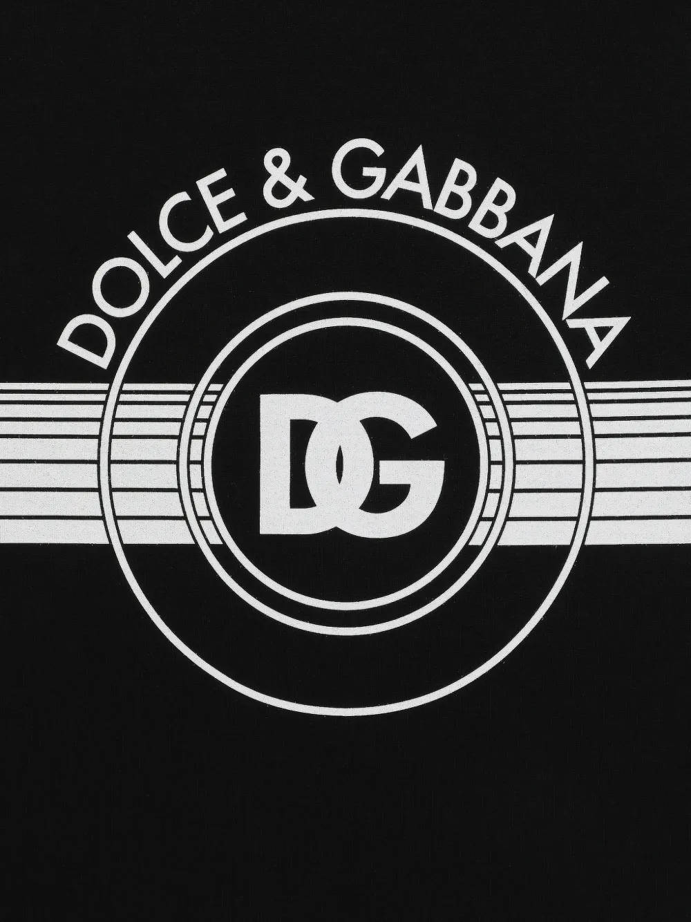 Dolce & Gabbana T-shirt met logoprint Zwart