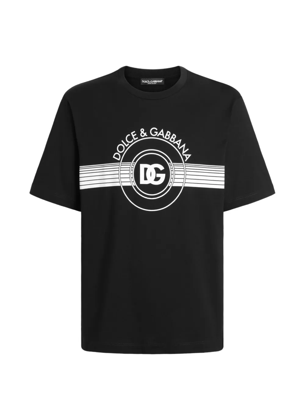 Dolce & Gabbana T-shirt met logoprint Zwart