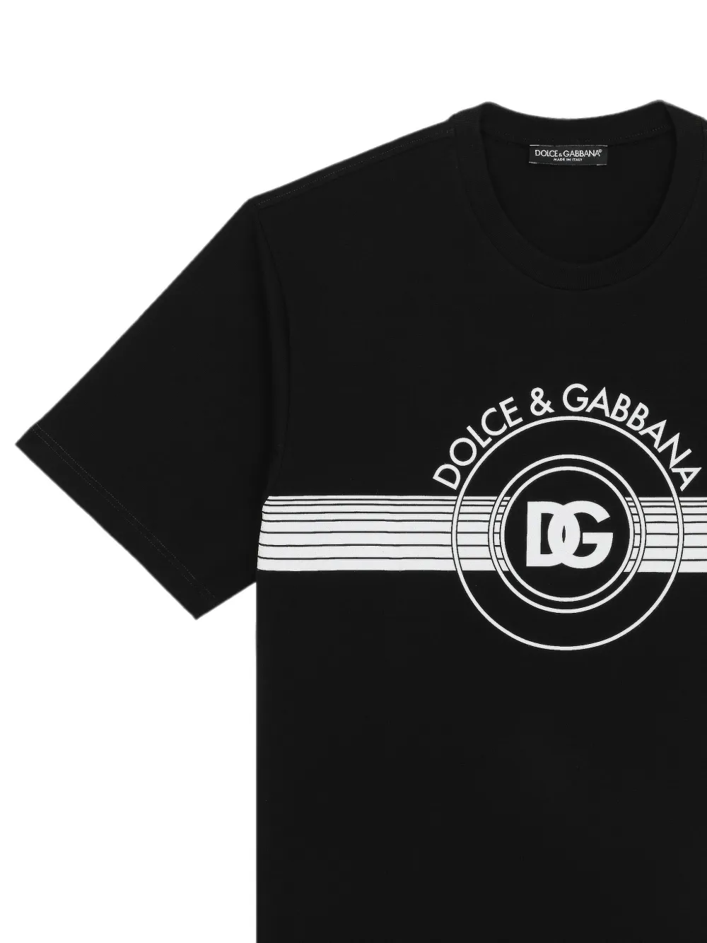 Dolce & Gabbana T-shirt met logoprint Zwart