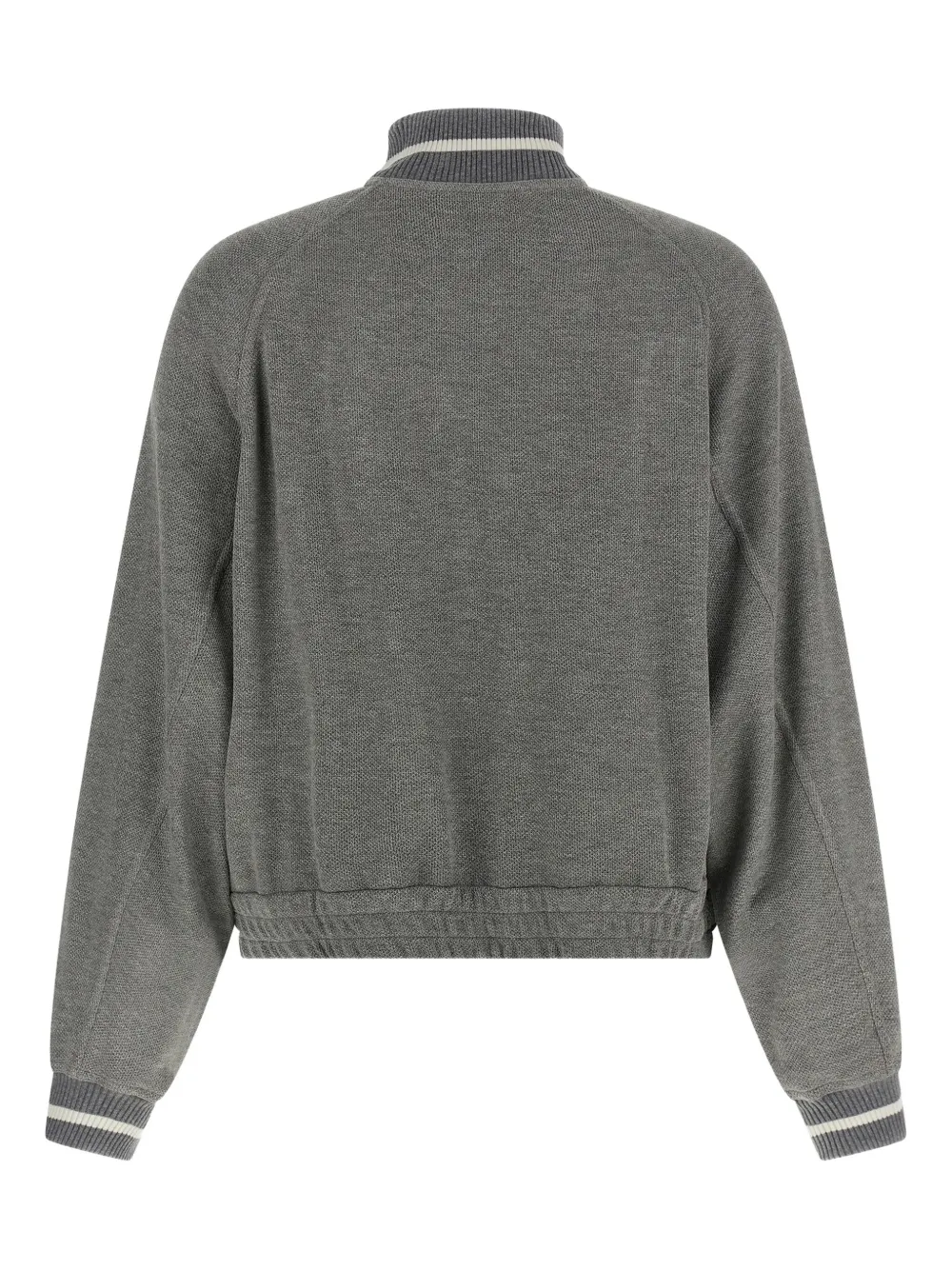 Brunello Cucinelli Ribgebreide sweater Grijs