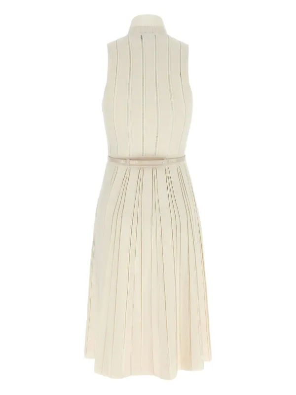 Elisabetta Franchi プリーツ ドレス | ニュートラル | FARFETCH JP