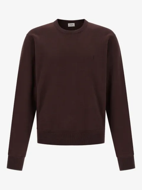 Saint Laurent Cassandre embroidered sweatshirt