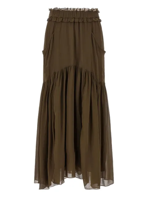 MARANT ÉTOILE Besma ruffled maxi skirt