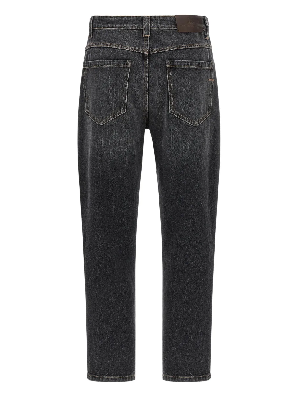 Brunello Cucinelli Monile detail stonewashed jeans - Zwart
