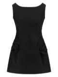 Magda Butrym 04 rose-embellished mini dress - Black