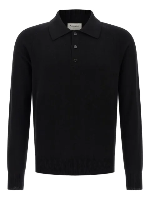 Saint Laurent wool buttoned polo shirt