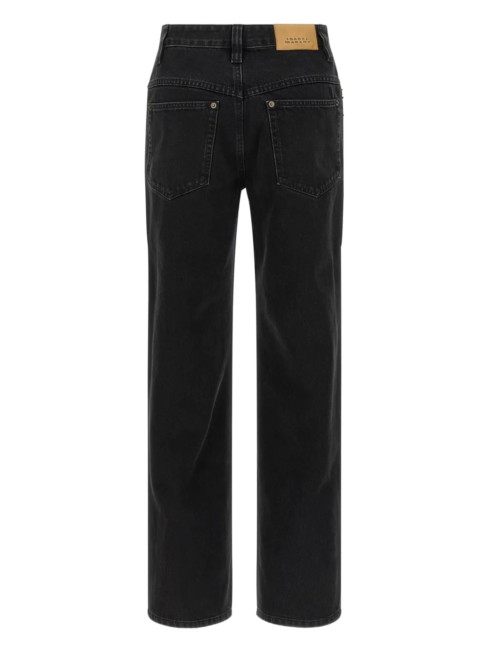 ISABEL MARANT Brinley carabiner-fastening jeans - Zwart