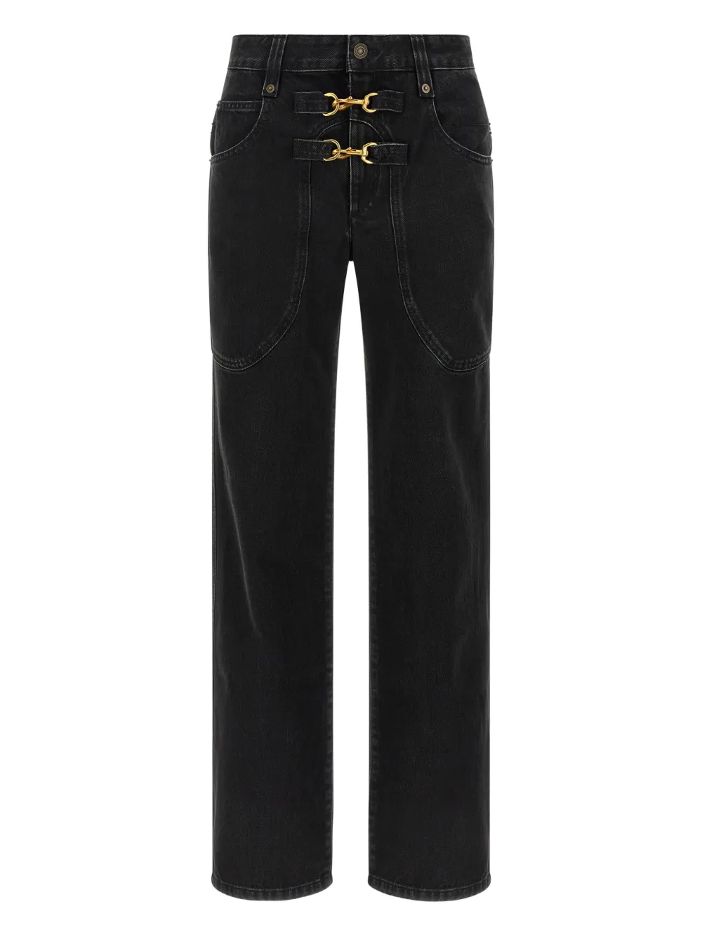 ISABEL MARANT Brinley jeans met karabijnsluiting Zwart