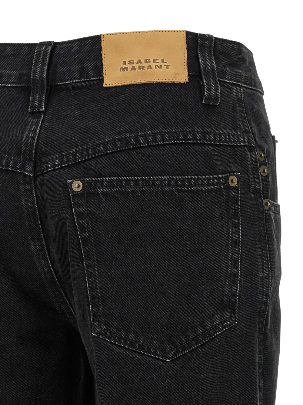 ISABEL MARANT Brinley jeans met karabijnsluiting Zwart