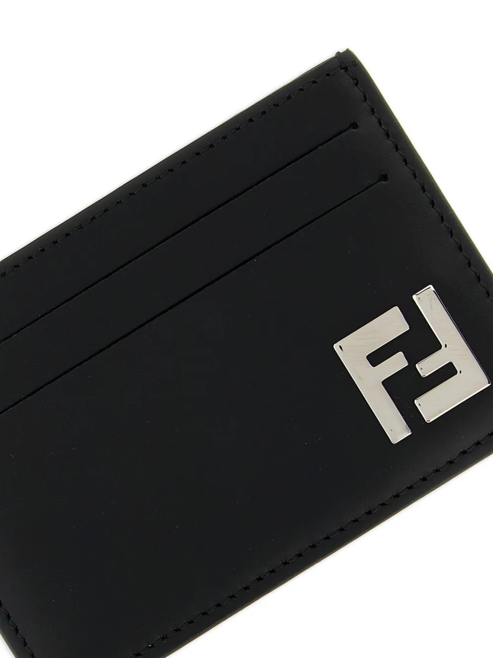 FENDI Vierkante pasjeshouder met FF-logo Zwart