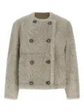Brunello Cucinelli reversible shearling jacket - Neutrals
