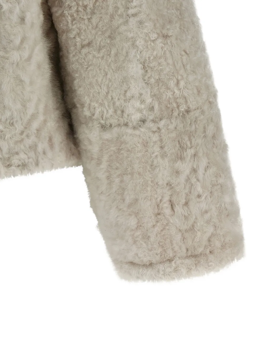 Brunello Cucinelli reversible shearling jacket Beige