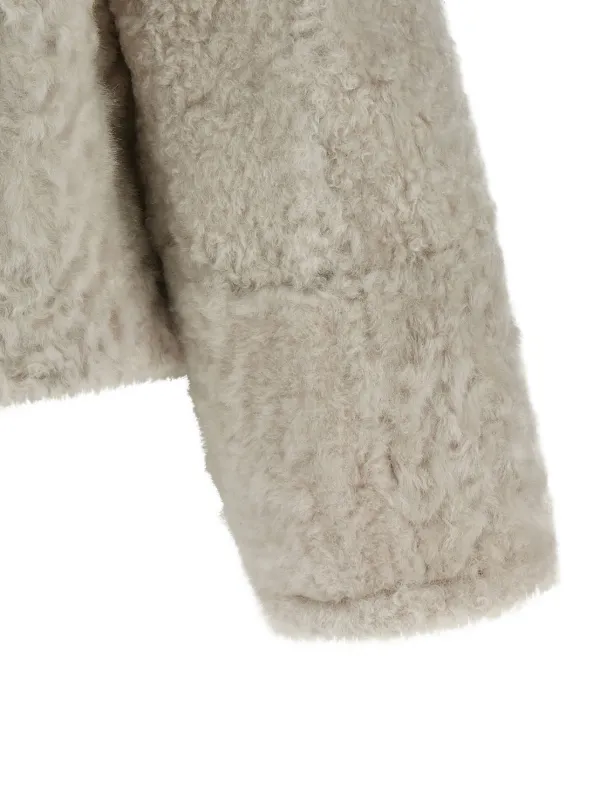 Brunello Cucinelli リバーシブル ムートンジャケット | ニュートラル