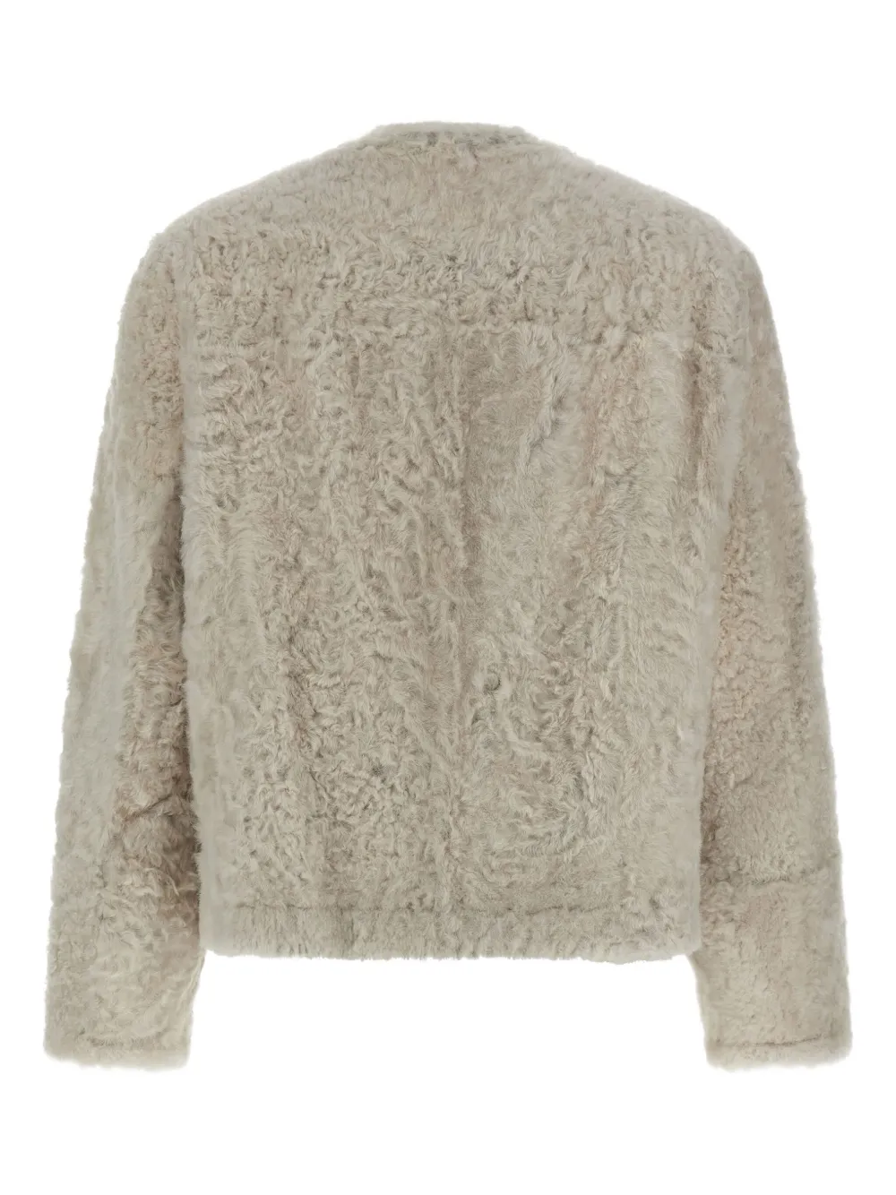 Brunello Cucinelli reversible shearling jacket Beige