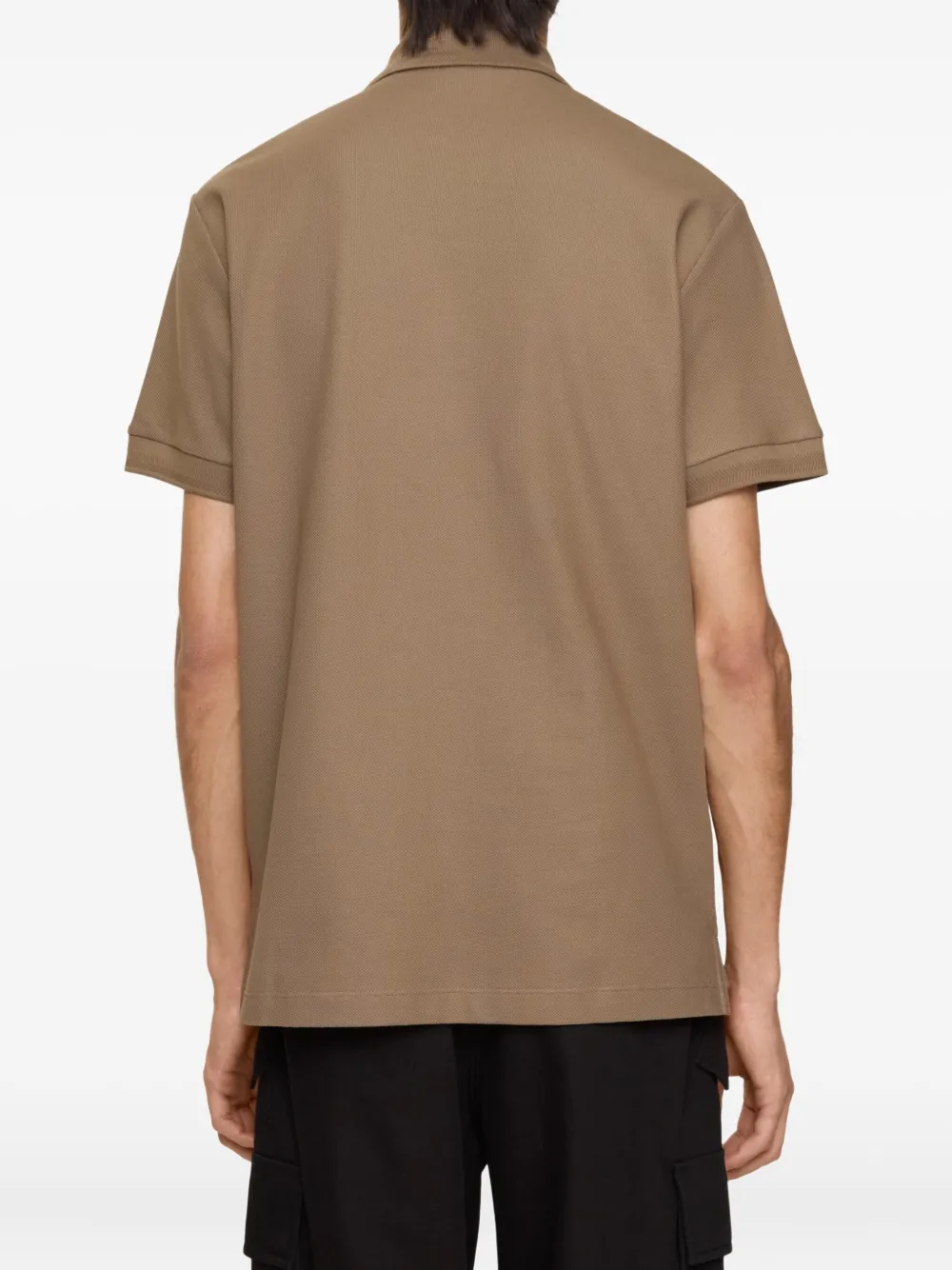 Burberry embroidered short-sleeve polo shirt Bruin