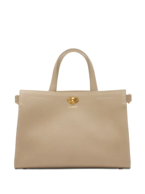 Burberry leather twist-lock tote bag