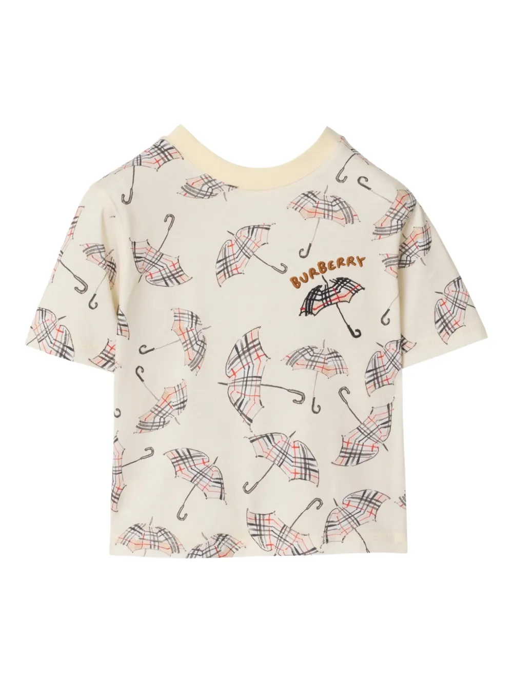 Burberry Kids T-shirt con stampa - Toni neutri