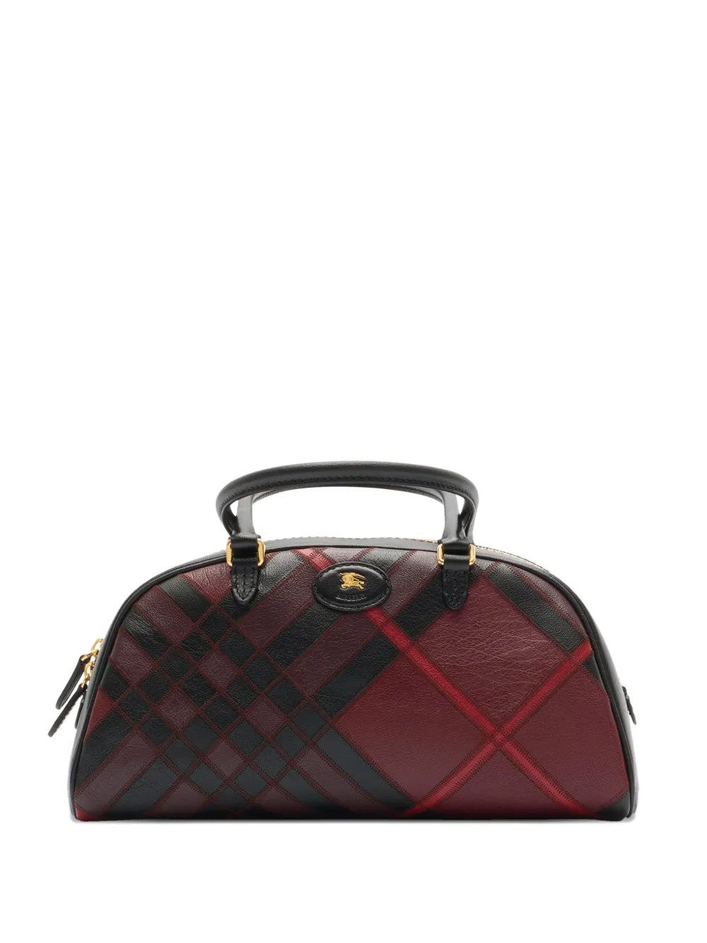 Burberry medium check-pattern tote bag Rood