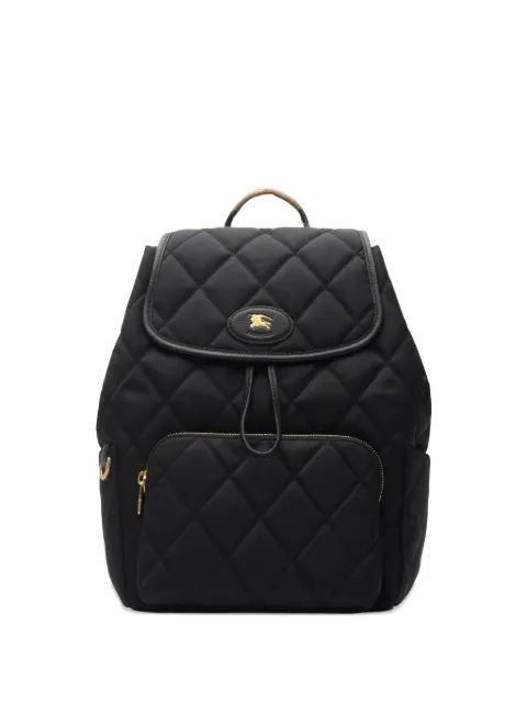 Burberry sac à dos matelassé à détails en cuir
